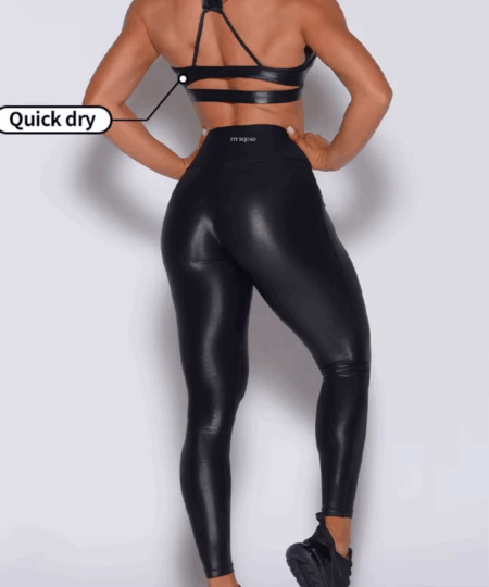 Core Glam- Metallic Sports bra